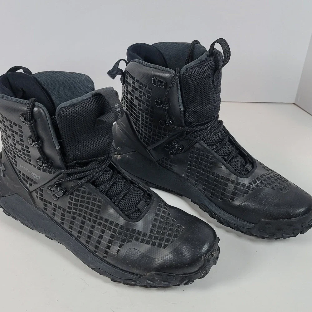 Under Armour HOVR Ridge Trek Storm Proof Hiking Boots 3025573-003 Mens 10.5